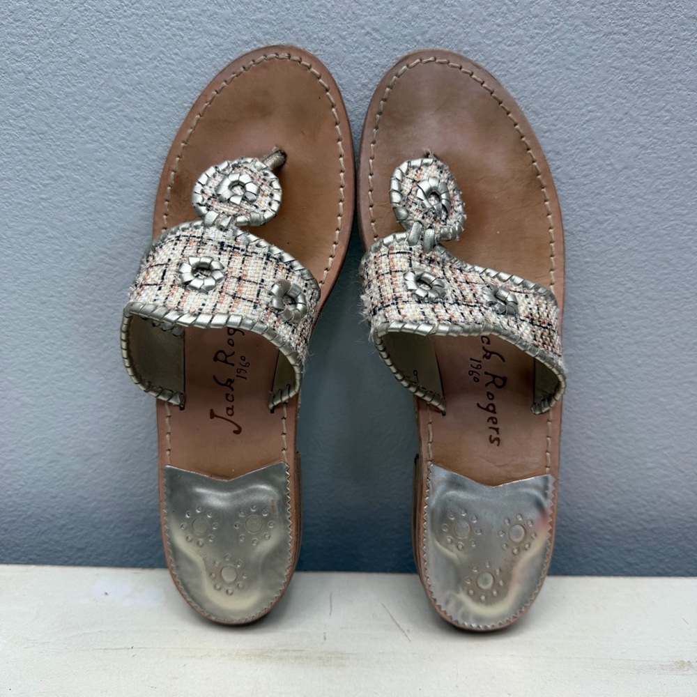 Jack Rogers Jacks Flat Thong Sandals Size 9 - Picture 7 of 9